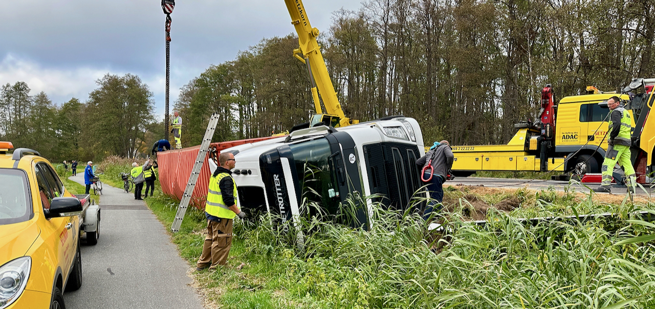 Vollsperrung Auf Der Bundesstraße 198 Nach Lkw-Unfall » Wir Sind ...